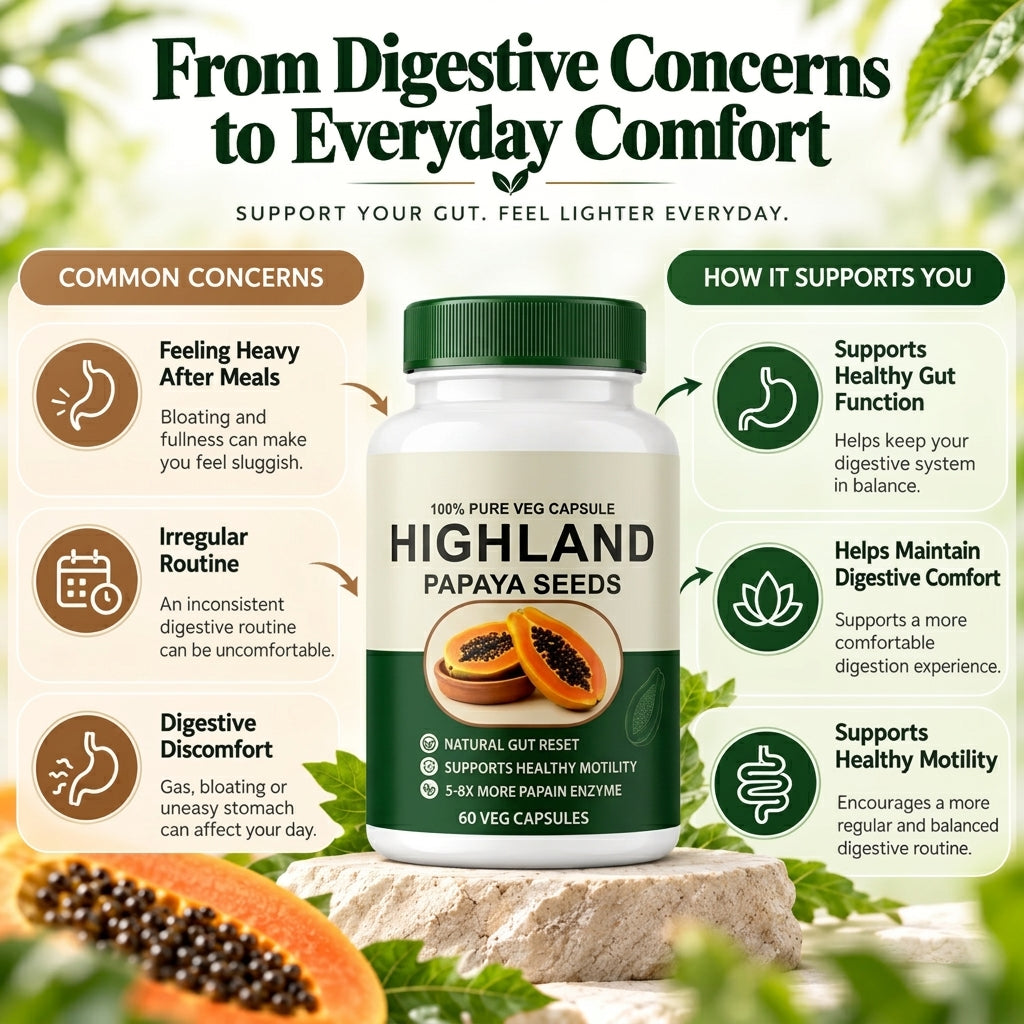 From digestive concerns to everyday comfort: how Verdalyn papaya seed capsules support gut function
